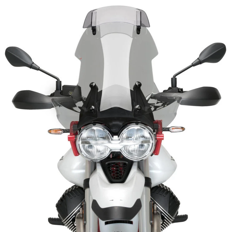 Puig 21442W Touring Windshield With Visor For Moto Guzzi V85 TT (2021-) 3 Puig 21442W Touring Windshield With Visor For Moto Guzzi V85 TT (2021-) - Image 3