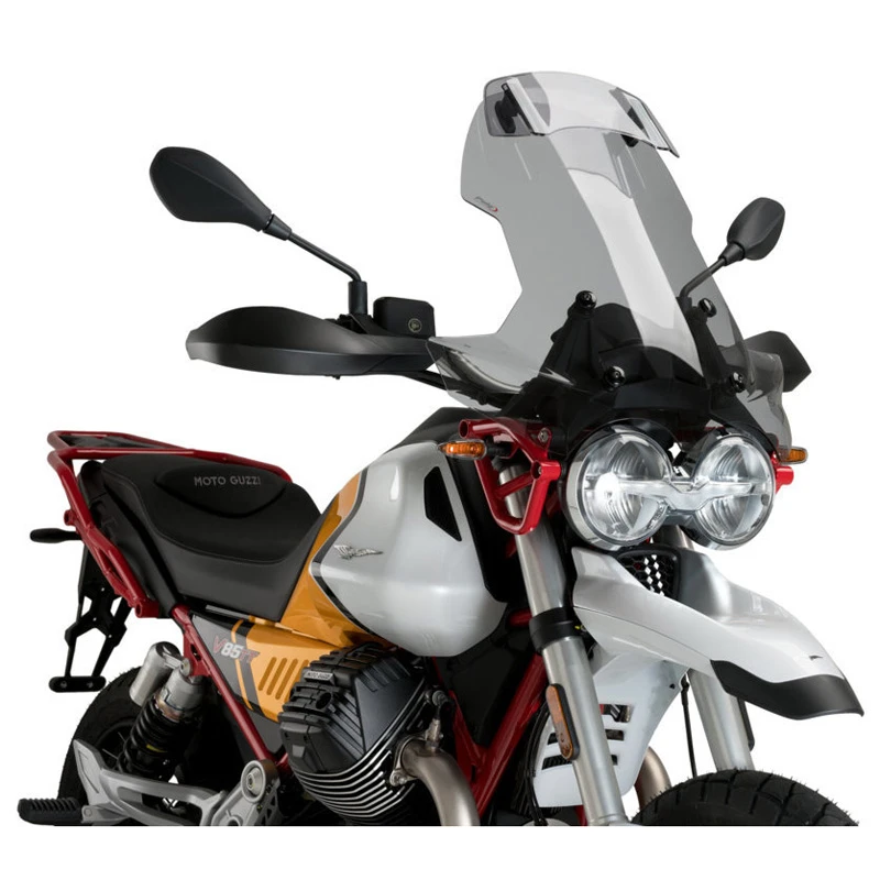 Puig 21442W Touring Windshield With Visor For Moto Guzzi V85 TT (2021-) 4 Puig 21442W Touring Windshield With Visor For Moto Guzzi V85 TT (2021-) - Image 4