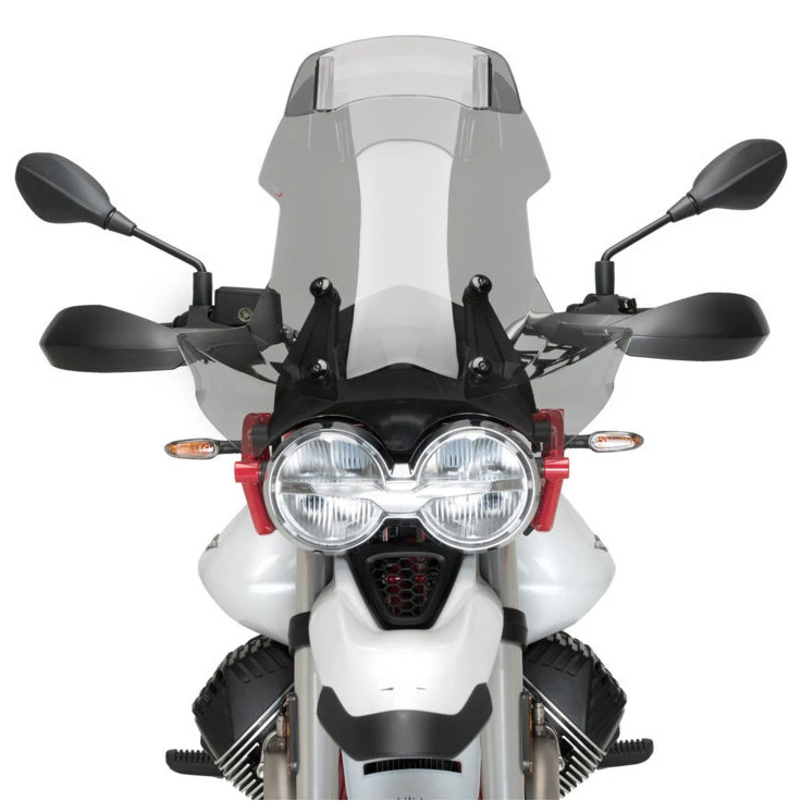 Puig 21442W Touring Windshield With Visor For Moto Guzzi V85 TT (2021-) 5 Puig 21442W Touring Windshield With Visor For Moto Guzzi V85 TT (2021-) - Image 5