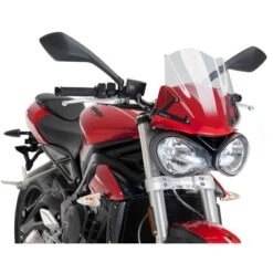 Puig 9999 Naked New Generation Sport Windshield Triumph Street Triple S (2017-)