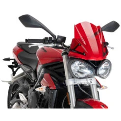 Puig 9999 Naked New Generation Sport Windshield Triumph Street Triple S (2017-) -Givi Store puig 9999 naked new sport windshield image5