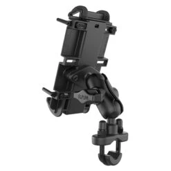 Ram Mount RAM-B-149Z-A-PD4U Quick-Grip (Large Phone) Phone Mount With Handlebar U-Bolt Base -Givi Store ram mount ram b 149z a pd4u xl phone mount image3