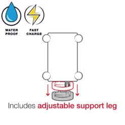 Ram Mount RAM-B-149Z-A-UN12W-V7M Tough-Charge Waterproof Wireless Charging Mount -Givi Store ram mount ram b 149z a un12w v7m image9