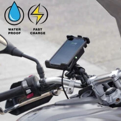 Ram Mount RAM-B-149Z-A-UN14W-V7M Quick-Grip Waterproof Wireless Charging Mount 11 Ram Mount RAM-B-149Z-A-UN14W-V7M Quick-Grip Waterproof Wireless Charging Mount -Givi Store ram mount ram b 149z a un14w v7m image5