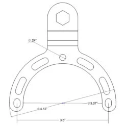 Ram Mount RAM-B-410U Small Gas Tank Ball Base For Motorcycles 3.5" -Givi Store ram mount ram b 410u small gas tank ball base image3