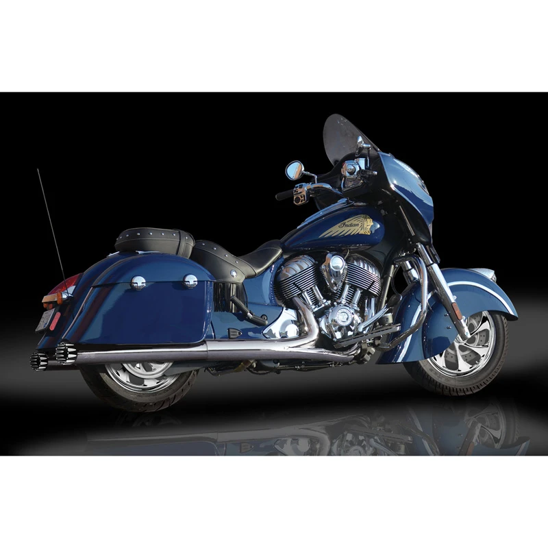 RC Components RCX111-13E 4.0 Shackle Muffler Eclipse Tip For Indian Chieftain 2 RC Components RCX111-13E 4.0 Shackle Muffler Eclipse Tip For Indian Chieftain - Image 2