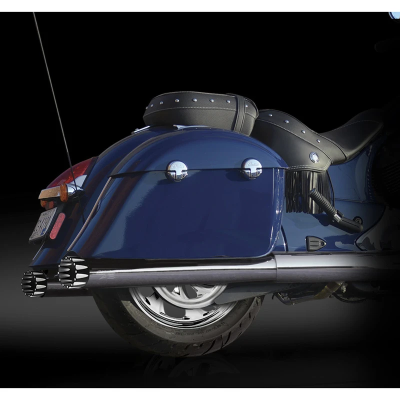 RC Components RCX111-13E 4.0 Shackle Muffler Eclipse Tip For Indian Chieftain 1 RC Components RCX111-13E 4.0 Shackle Muffler Eclipse Tip For Indian Chieftain