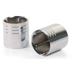 Remus EK42 Euro 5 Exhaust Straight V2 End Caps, Silver For BMW R18 '21-