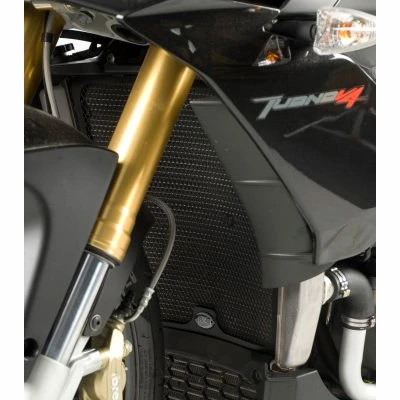 R&G Radiator Guard Black For Aprilia V4 Tuono '11-'14 1 R&G Radiator Guard Black For Aprilia V4 Tuono '11-'14