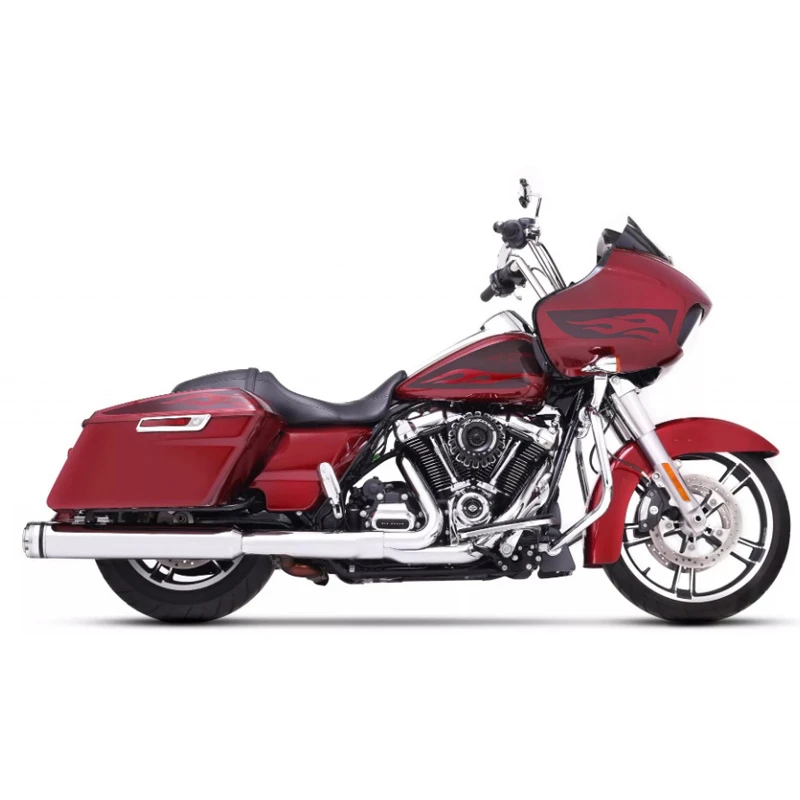 Rinehart Motopro 45 4.5" Slip-on Exhaust W/ Merge Caps For Harley Touring '95-'16 2 Rinehart Motopro 45 4.5" Slip-on Exhaust W/ Merge Caps For Harley Touring '95-'16 - Image 2