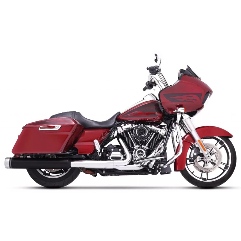 Rinehart Motopro 45 4.5" Slip-on Exhaust W/ Merge Caps For Harley Touring '95-'16 4 Rinehart Motopro 45 4.5" Slip-on Exhaust W/ Merge Caps For Harley Touring '95-'16 - Image 4