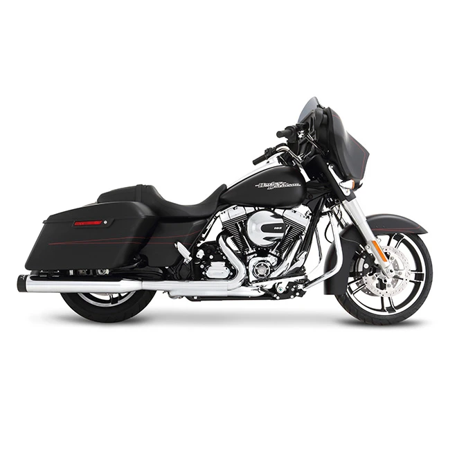 Rinehart Slip-on 4" Exhaust W/ Slot Caps For Harley Touring (2017-) 2 Rinehart Slip-on 4" Exhaust W/ Slot Caps For Harley Touring (2017-) - Image 2