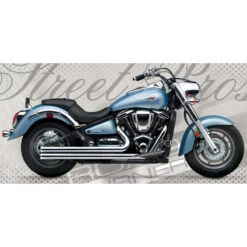 Road Burner RB-01-8010 2.5in Street Pros Exhaust For Kawasaki Vulcan 2000 Classic '04-'11