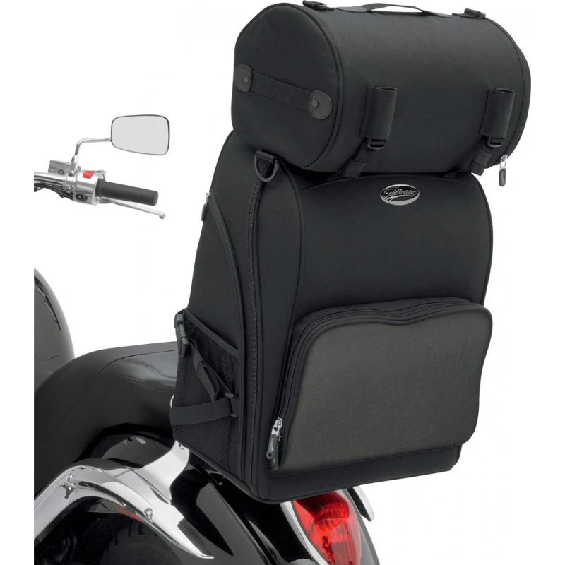 Saddlemen 3515-0081 S2600 Deluxe Sissy Bar Bag, Black 3 Saddlemen 3515-0081 S2600 Deluxe Sissy Bar Bag, Black - Image 3