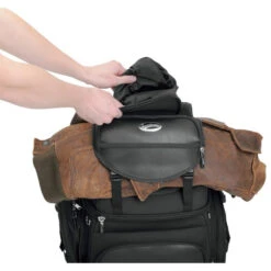 Saddlemen 3515-0107 BR3400 Sissy Bar Bag, Black -Givi Store saddlemen 3515 0107 bag image7