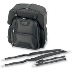 Saddlemen 3515-0142 FTB3600 Sport Sissy Bar Combo Bag, Black -Givi Store saddlemen 3515 0142 bag image3