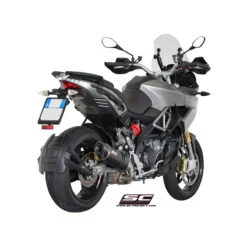 SC-Project A13-01C Oval Exhaust For Aprilia Caponord 1200 (2014-) -Givi Store sc project a13 01c oval exhaust image3