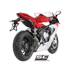 SC-Project M03-H38C CR-T High Mount Conic Exhaust MV Agusta F3 675 '11-'15 And F3 800 '13-'16 -Givi Store sc project m03 h38c cr t high mount conic exhaust image6