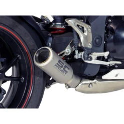 SC-Project T05-LT38T CR-T Slip-on Exhaust, Titanium For Triumph Speed Triple '11-'15