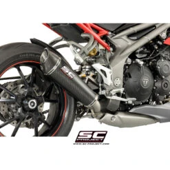 SC-Project T16-L35C Conic Slip-on Exhaust For Triumph Speed Triple 1050 (2016-2017)