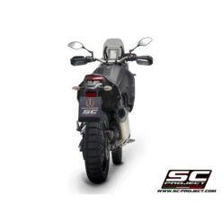 SC-Project Y28-122T X-plorer Slip-on Exhaust, Titanium For Yamaha Tenere 700 (2019-) -Givi Store sc project y28 122t x plorer exhaust titanium image4