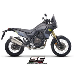 SC-Project Y28-122T X-plorer Slip-on Exhaust, Titanium For Yamaha Tenere 700 (2019-) -Givi Store sc project y28 122t x plorer exhaust titanium image5