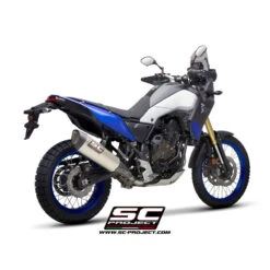 SC-Project Y28-93T SC1-R Slip-on Exhaust, Titanium For Yamaha Tenere 700 (2019-) -Givi Store sc project y28 93t sc1 r slip on exhaust titanium image3