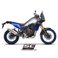 SC-Project Y28-T101T Rally Raid Slip-on Exhaust For Yamaha Tenere 700 (2019-) -Givi Store sc project y28 t101t rally raid slip on exhaust image5