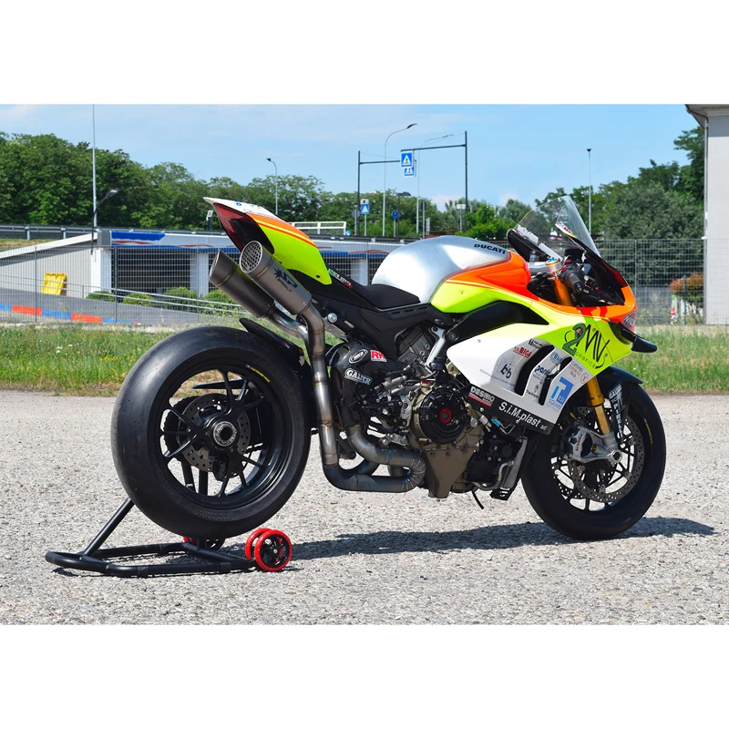 Spark GDU8827T Double Grid-O Titanium Semi-Full Exhaust For Ducati Panigale V4 R/S 5 Spark GDU8827T Double Grid-O Titanium Semi-Full Exhaust For Ducati Panigale V4 R/S - Image 5