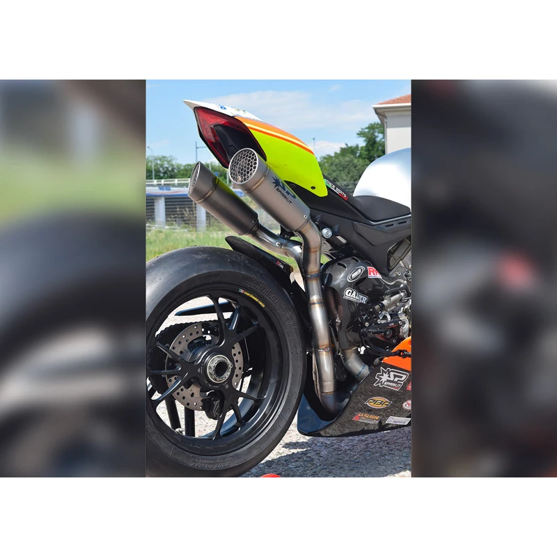 Spark GDU8827T Double Grid-O Titanium Semi-Full Exhaust For Ducati Panigale V4 R/S 7 Spark GDU8827T Double Grid-O Titanium Semi-Full Exhaust For Ducati Panigale V4 R/S - Image 7