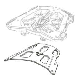 Sw-Motech GPT.17.038.16000/B Street-Rack For Moto-Guzzi V100 Mandello '23- -Givi Store sw motech gpt 17 038 16000 b street rack image4