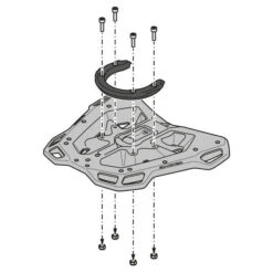 Sw-Motech GPT.17.038.16000/B Street-Rack For Moto-Guzzi V100 Mandello '23- -Givi Store sw motech gpt 17 038 16000 b street rack image8