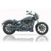 V-Performance AVIC0040002 Euro 4 Twin Exhausts, Slash Cut Dark For Victory Octane