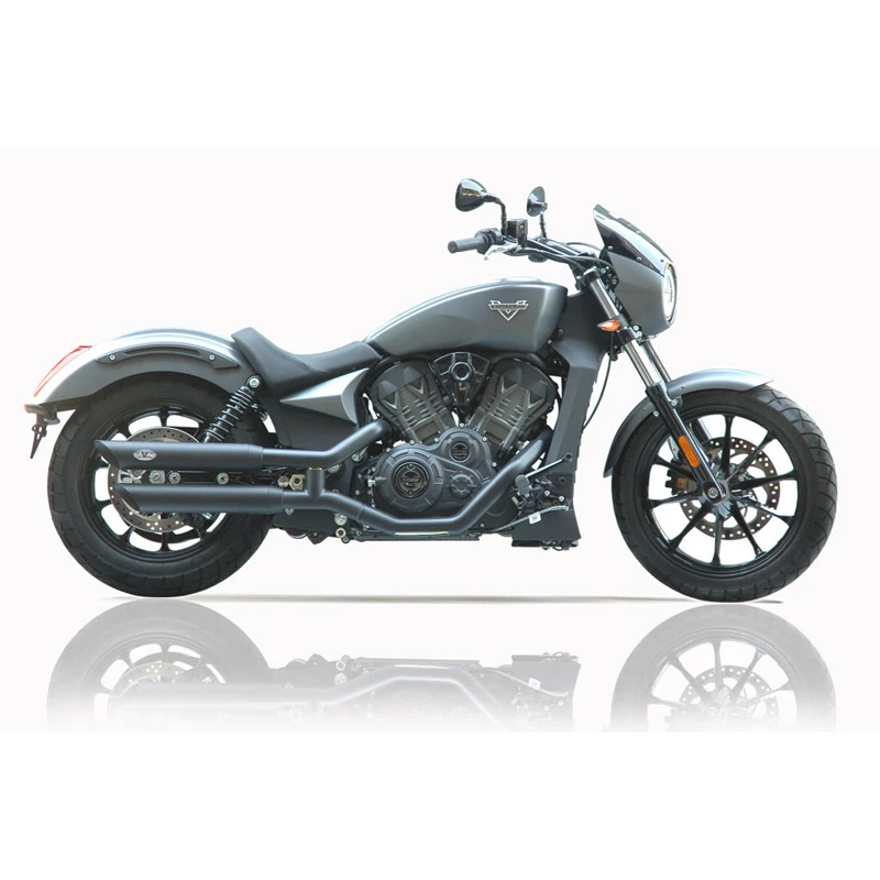 V-Performance AVIC0040002 Euro 4 Twin Exhausts, Slash Cut Dark For Victory Octane 1 V-Performance AVIC0040002 Euro 4 Twin Exhausts, Slash Cut Dark For Victory Octane